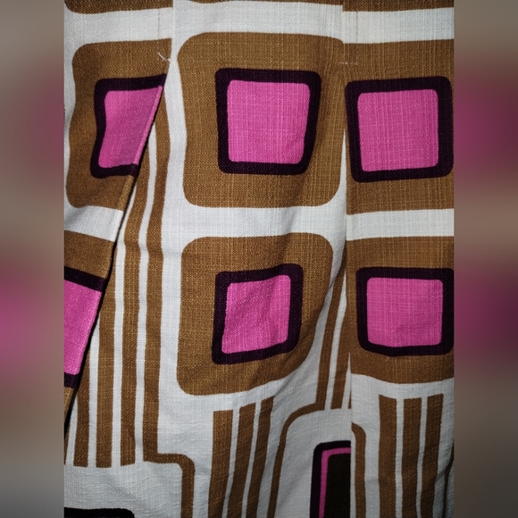 Milly size 2 pleated skirt, fully lined, pink, white and brown Like New - Picture 6 of 9